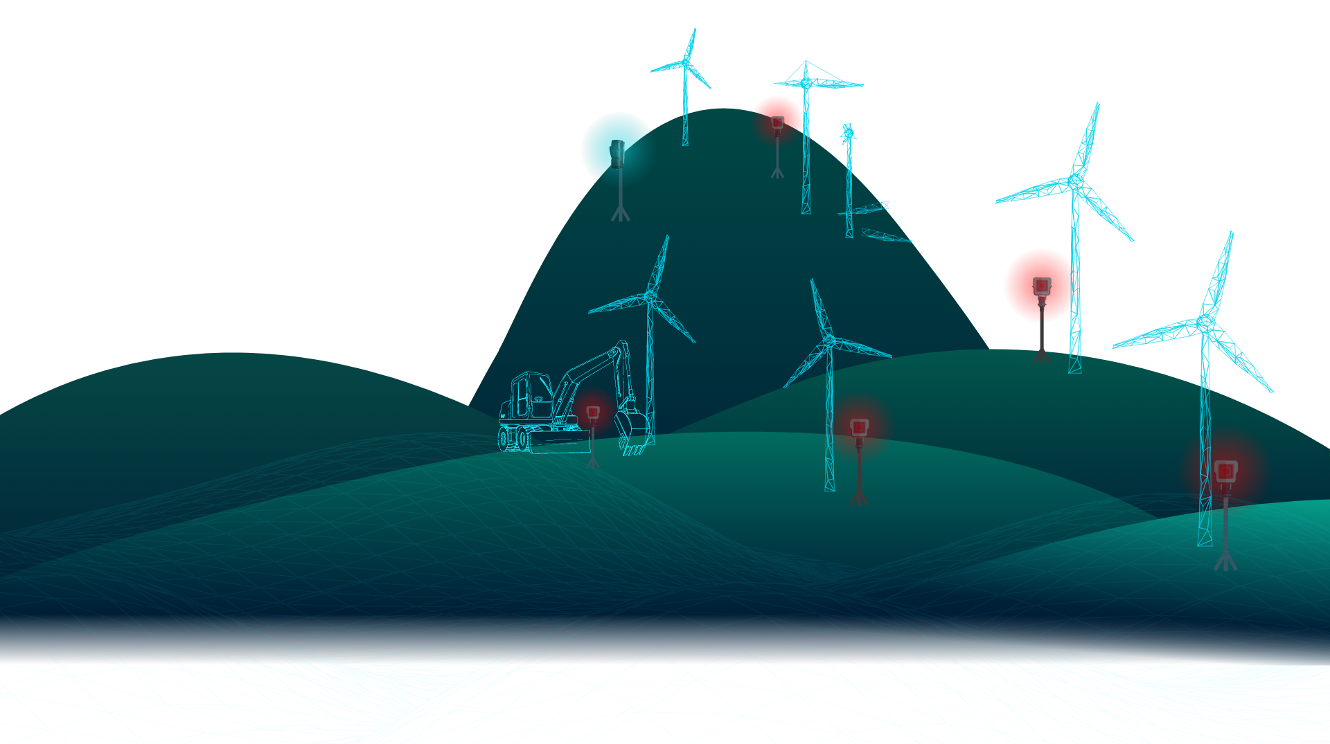 Die Vernetzung von FLEXeyez Komponenten an verschiedenen Standorten und ihre Kommunikation mit KI/Cloud, sowie die Übertragung an Endgeräte