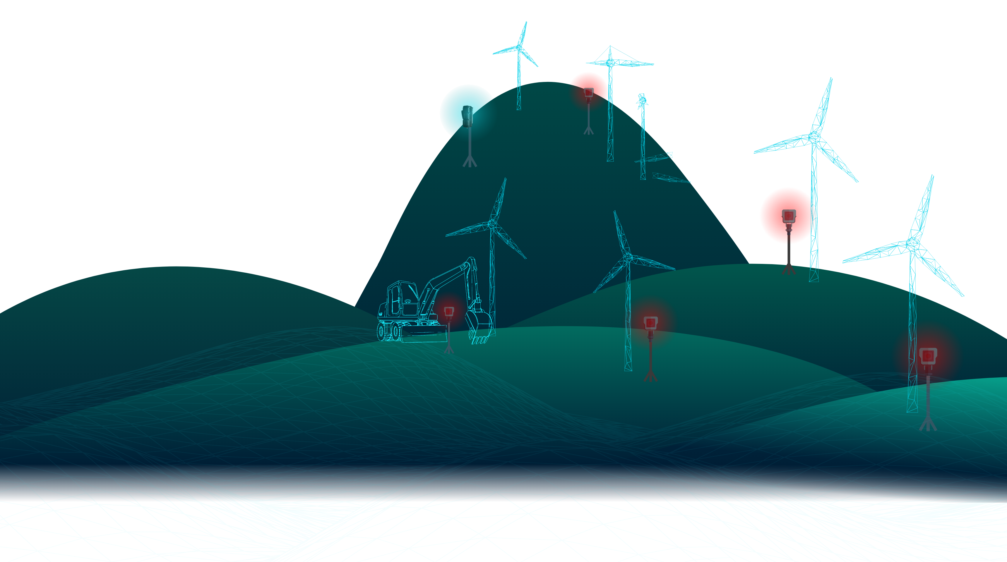 Die Vernetzung von FLEXeyez Komponenten an verschiedenen Standorten und ihre Kommunikation mit KI/Cloud, sowie die Übertragung an Endgeräte